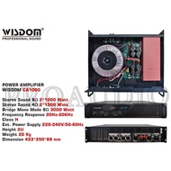 Power Amplifier Wisdom CA1000 CA-1000 Amplifier 2-Channel Wisdom CA 1000 ORIGINAL
