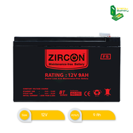 Zircon Battery 12V แบตเตอรี่ ความจุ 5.4Ah 7.2Ah 7.8Ah 9Ah แบตไฟฉุกเฉิน แบตเครื่องสำรองไฟ แบตโซล่าเซล