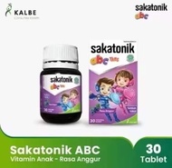 SAKATONIK ABC ANGGUR 24 TABLET | SAKATONIK ABC VITAMIN 30 TABLET / TABLET HISAP ANAK / SUPLEMEN KESE