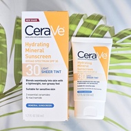 (Cerave®) Hydrating Mineral Sunscreen SPF 30 Face Sheer Tint 50 ml เซราวี ครีมกันแดด