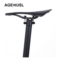 【 Ready Stock】 AGEKUSL Bike Seat Post Seatpost Carbon Fiber For Brompton 3 Sixty Fnhon United Trifold Folding Bike MTB 3