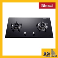 RB-92G Rinnai 2 Burner Glass Hob Hyper Burner Series