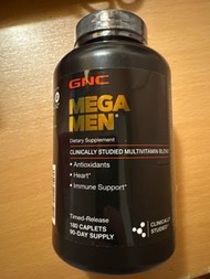 GNC Mega Men dietary supplement 180 caplets 90-Day supply