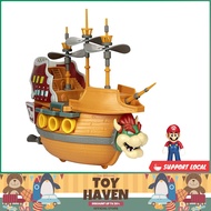 [sgstock] SUPER MARIO Deluxe Bowser's Air Ship Playset with Mario Action Figure - Authentic In-Game 