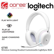 LOGITECH G735 WIRELESS GAMING HEADSET WITH LIGHTSPEED / BLUETOOTH / CUSTOMIZABLE LIGHTSYNC RGB LIGHT