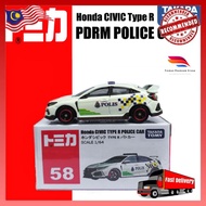 PDRM Police Car Takara Tomy Tomica Honda Civic Type R Kereta Polis Die Cast