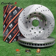 TF SLOTTED &amp; DRILLED DISC ROTOR FOR TOYOTA ESTIMA ACR50 / VELLFIRE / ALPHARD ANH20 (FRONT &amp; REAR)