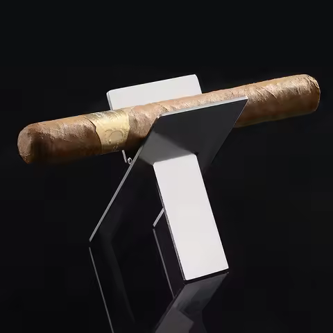 Foldable Organizer For Cohiba Cigar Holder Stainless Steel Cigar Cigarette Display Bracket Rack Silv