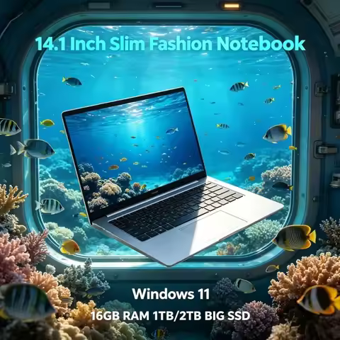 2026 14.1"Computer Windows 11 Intel I9-10980HK PC 1TB 2TB SSD 16GB RAM Notebook Ultra Slim Gaming La