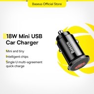 Baseus Mini Single QC3.0 Car Charger Quick Charging Output DC 12V/24V Car Charger For All Phone