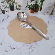 Vegetable Spoon Service Spoon Stainless Steel Rice Ladle Buffet Serving Spoon