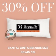 Set Kamar Tidur Bantal Cinta Panjang Jumbo Brendis Polos Hotel Bintang