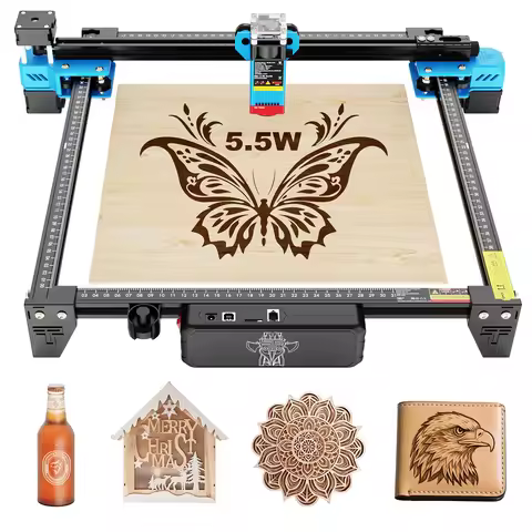 TwoTrees TTS-55 PRO/TTS-10 PRO Laser Engraver With Wifi 445±5nm Blue Light Machine 300x300mm 40W/80W