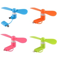 Mini Cell Phone Fan for iPhone - 4 Pack 2-in-1 Personal Portable Pocket Small Fan for Travel Outdoor