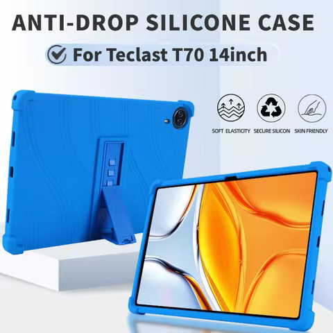 For Teclast T70 14inch Android 14 Case Shockproof Cover Soft Silicon Stand Protective Shell