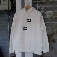 Hoodie Supreme x CDG Split Logo White