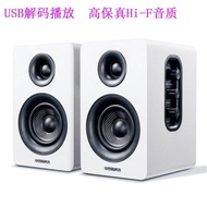 High Fidelity ไม้เดสก์ท็อปคอมพิวเตอร์โน้ตบุ๊คลําโพง Usb Bluetooth Gaming Active Sound Box Sanyun Sw-