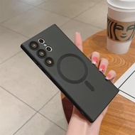 Luxury Matte Magnetic Case For Samsung Galaxy S25 S24 S22 S21 S23 Ultra Fe A35 A55 A05S A16 Magsafe 