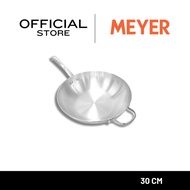MEYER BELLA CLASSICO Stainless Steel 30cm/12" Wok Skillet Pan There Is A Ear To Help Hold. (77298-T)