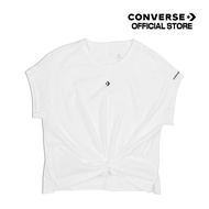 CONVERSE TEE เสื้อ STAR CHEVRON TWIST TEE WHITE WOMEN (10024546-A02) 1424546BF_S4WTXX