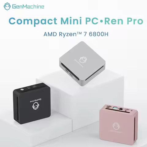 SZBOX AMD Ryzen 7 6800H WIFI6 BT5.2 Windows 11 Pro MINI PC LPDDR5 6400Mhz 16GB M.2 NVME SSD Game Off