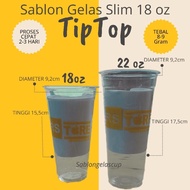 18oz slim cup 18oz tiptop cup free design