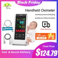 HealthTree Rechargeable Handheld Pulse Oximeter Infant Probe APP Control Night Alarm for Baby Kid