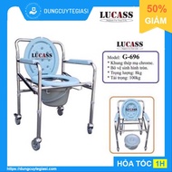Ghế Bô Vệ Sinh Có Bánh Xe Bô Tròn Lucass G-696(G696) (Tiêu chuẩn Mỹ)-( Ghế Vệ sinh ghế tắm ghế ngồi
