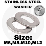 (304 STAINLESS STEEL) WASHER M6 M8 M10 M12 SS WASHER