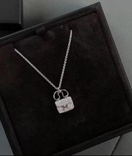 Hermes Constance康康滿鑽白金項鍊