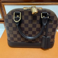 LV ALMA BB棋盤格 貝殼包