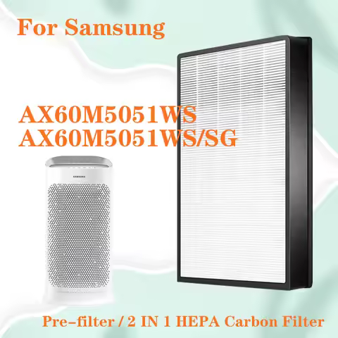 Replacement Filter HEPA And Carbon Composite for Model AX60M5051WS AX60M5051WS/SG Samsung Air Purifi