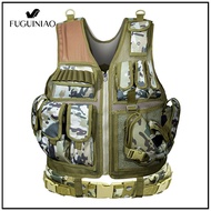 FUGUINIAO Tactical Vest Armor Vests Mens Tactical Vest Adjustable Armor Outdoor CS Training Vest(Fre