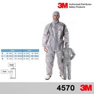 3M 4570 ชุดป้องกันสารเคมี ผ่านมาตรฐานการป้องกัน Coverall Grey Type 3/4/5/6