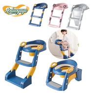 Aoduoyaya Toilet Bowl Potty Training Seat with Adjustable Ladder Kids Potty Ladder Kids Stool
