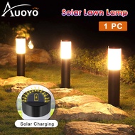 Auoyo Led Solar Garden Light Outdoor Waterproof Lawn Lamp Pathway Lights Warm White Light Solar Pil