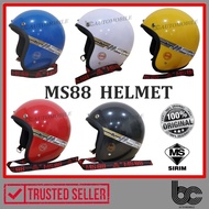 MS88 HELMET / TOPI KELEDAR MS 88 / 3 BUTTON / SAFETY / SIRIM / 100% ORIGINAL / BOGO VISOR BG-05 CLEA