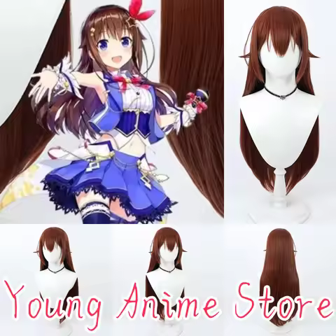 Young-Anime Azur Lane Tokino Sora Cosplay Wig Costume Prop Wigs + Cap
