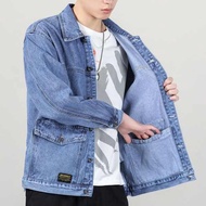 vintage jackets Seluar jeans kasual baharu jaket trend lelaki curi kargo lelaki 2023 pakai denim lelaki serba boleh