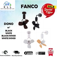 FANCO DONO 16" DC MOTOR CEILING / WALL FAN WITH REMOTE CONTROL PM ME FOR INSTALL QUOTATION