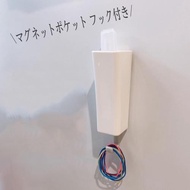 INOMATA日本制 玄關鐵門磁鐵收納盒細長磁吸式微波爐冰箱小置物架