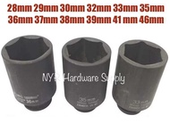1/2" Deep Long Impact Box Socket(28-41mm )6point 28mm 29mm 30mm 32mm 33mm 35mm 36mm 37mm 38mm 39mm 4