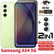 Private Tempered Glass For Samsung A07 A34 A16 5G A17 Anti-Spy Full Cover Screen Protector Anti Peek