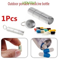 USNOW Pill Box Waterproof Outdoor Pill Bottle Pocket Aluminum Alloy Medicine Storage Medicine Case
