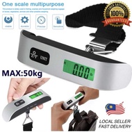 50kg/110Ib Digital LCD Electronic Luggage Scale Portable Hanging Weight Scales Timbang Beg Penimbang