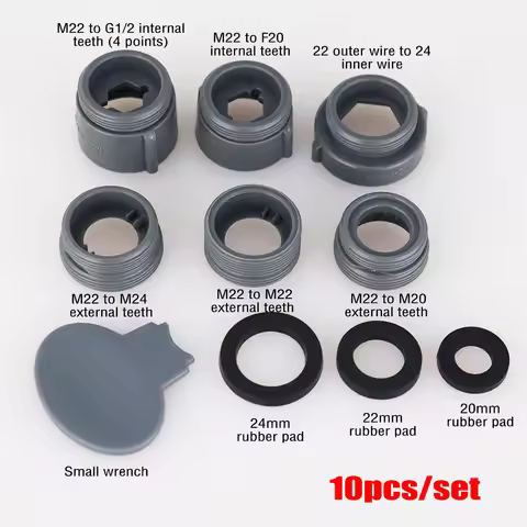 Faucet Adapter Set 10pcs Faucet Adapter Set Male And Female Sink Aerator Adapter Set Kitchen Sink Fa