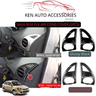 SAGA BLM FLX / AIR OUTLET , AIRCOND TRIM COVER CARBON FIBER & INTERIOR CARBON FIBER & GLOSSY BLACK