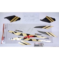 NVX AEROX NVX STICKER  STICKER GOLD BLACK HITAM GOLD SMX ORIGINAL100%YAMAHA BG3-FG000-00-P2