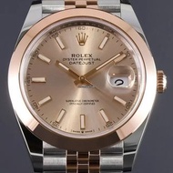 高價回收舊手錶勞力士 Rolex Datejust 41 Everose Gold/Stahl 126301