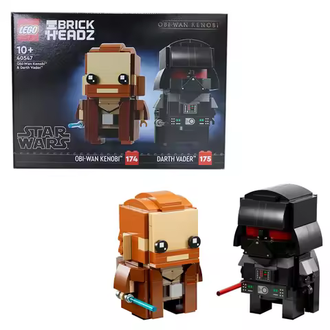 LEGO 40547 Star Wars Squarehead Obi Wan and Darth Vader Puzzle Assembly Block Toys